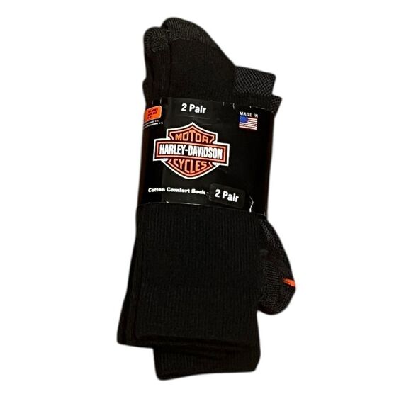 Harley-Davidson Wolverine Black Riding Socks, Size L, NWT - Picture 1 of 6
